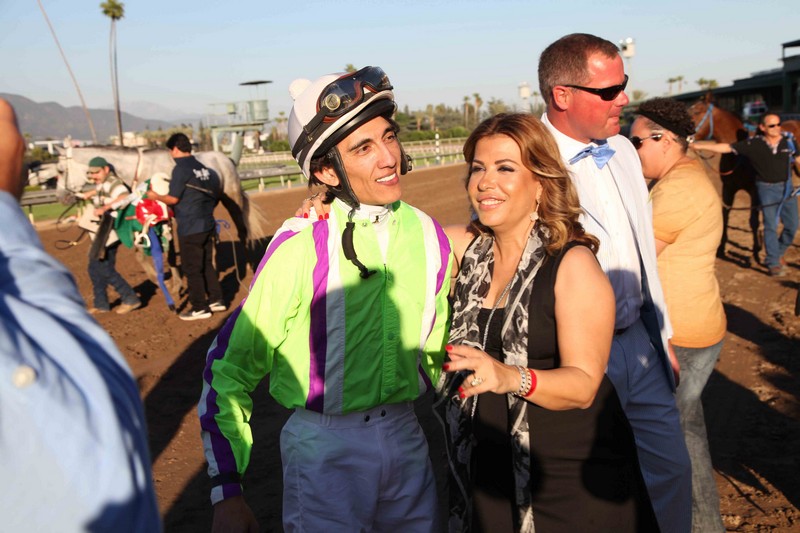 Racing day at Santa Anita Park